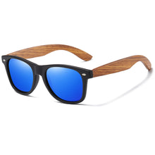 Load image into Gallery viewer, GM Mens Vintage Wooden Bamboo Sunglasses Polarized Mirrored Coating Womens Zebra Wood Sun Glasses gafas de sol hombre