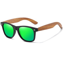 Load image into Gallery viewer, GM Mens Vintage Wooden Bamboo Sunglasses Polarized Mirrored Coating Womens Zebra Wood Sun Glasses gafas de sol hombre