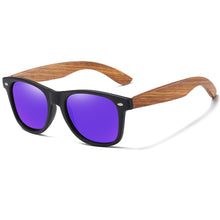 Load image into Gallery viewer, GM Mens Vintage Wooden Bamboo Sunglasses Polarized Mirrored Coating Womens Zebra Wood Sun Glasses gafas de sol hombre