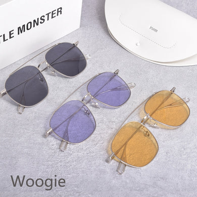 GM Metal big frame Polarized uv400 lens pilot Sunglasses Woogie  for big face women men MONSTER Sun Glasses With brand box