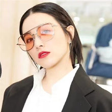 Carica l&#39;immagine nel visualizzatore di Gallery, GM Metal big frame Polarized uv400 lens pilot Sunglasses Woogie  for big face women men MONSTER Sun Glasses With brand box
