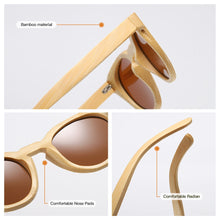 Load image into Gallery viewer, GM Natural Bamboo Sunglasses Women Polarized UV400 Brand Designer Classic Sun glasses Men Vintage Wooden Sunglasses S824