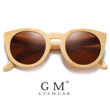 Load image into Gallery viewer, GM Natural Bamboo Sunglasses Women Polarized UV400 Brand Designer Classic Sun glasses Men Vintage Wooden Sunglasses S824