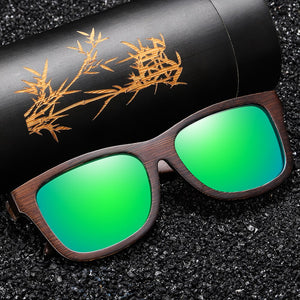 GM Natural Polarized Wooden Sunglasses Men Bamboo Sun glasses Women Brand Designer Original Wood Glasses Oculos de sol S3833