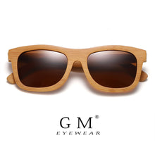 Load image into Gallery viewer, GM Natural Wooden Sunglasses Handmade Polarized Mirror Fashion Bamboo Eyewear sport glasses S1725