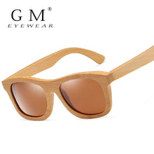 Load image into Gallery viewer, GM Natural Wooden Sunglasses Handmade Polarized Mirror Fashion Bamboo Eyewear sport glasses S1725