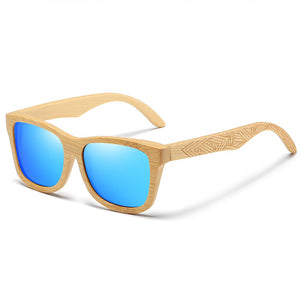 GM Brand Design Handmade Natural Wooden Bamboo Sunglasses  Sunglasses Polarized Wooden Oculos de sol masculino