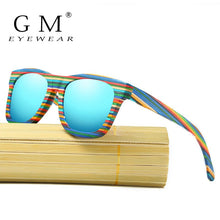 Load image into Gallery viewer, GM Polarized Color Wooden Sunglasses Men Bamboo Sun Glasses Women Brand Designer Original Wood Glasses Oculos de sol masculino