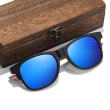 Load image into Gallery viewer, GM Polarized Sunglasses for Boys and Girls with Recycled Frames and Color Wood Temples