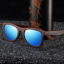 Load image into Gallery viewer, GM Promotion Womens Mens Bamboo Wooden Sunglasses  Eyewear With Coating Mirrored UV 400 Lenses in Wooden Box