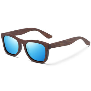 GM Promotion Womens Mens Bamboo Wooden Sunglasses  Eyewear With Coating Mirrored UV 400 Lenses in Wooden Box