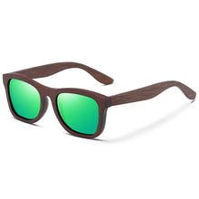 Load image into Gallery viewer, GM Promotion Womens Mens Bamboo Wooden Sunglasses  Eyewear With Coating Mirrored UV 400 Lenses in Wooden Box
