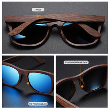 Load image into Gallery viewer, GM Promotion Womens Mens Bamboo Wooden Sunglasses  Eyewear With Coating Mirrored UV 400 Lenses in Wooden Box