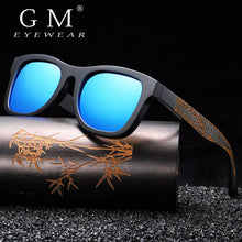 Carica l&#39;immagine nel visualizzatore di Gallery, GM Promotion Occhiali da sole in legno di bambù da donna e da uomo Occhiali con montatura bianca con lenti UV 400 a specchio con rivestimento in scatola di legno