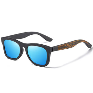 GM Promotion Occhiali da sole in legno di bambù da donna e da uomo Occhiali con montatura bianca con lenti UV 400 a specchio con rivestimento in scatola di legno