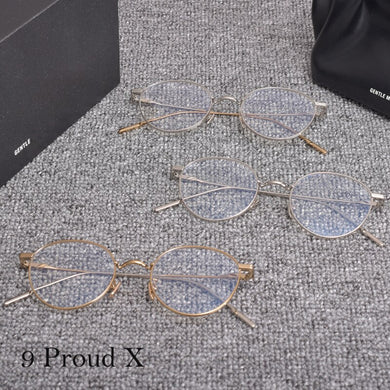 GM Round Titanium alloy Prescription glasses frame GENTLE 9 Proud X women men Optical Eyeglasses Frame MONSTER for Men Women