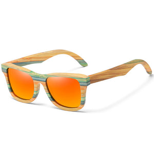 GM Skateboard Wood Bamboo Sunglasses Polarized for Women Mens Brand Designer Wooden Sun Glasses UV Protection Lens S3834