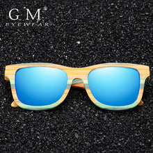 Load image into Gallery viewer, GM Skateboard Wood Bamboo Sunglasses Polarized for Women Mens Brand Designer Wooden Sun Glasses UV Protection Lens S3834