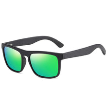 Load image into Gallery viewer, GM Square Vintage Black Frame Sunglasses Bamboo Men Women Wood Sun Glasses Retro Polarized oculos Brand