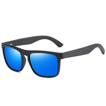 Load image into Gallery viewer, GM Square Vintage Black Frame Sunglasses Bamboo Men Women Wood Sun Glasses Retro Polarized oculos Brand