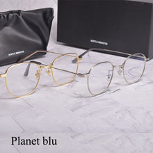 Load image into Gallery viewer, GM Ultralight round metal Prescription glasses frame GENTLE Planet blu women men Optical Eyeglasses Frame MONSTER for Men Women