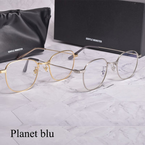 GM Ultralight round metal Prescription glasses frame GENTLE Planet blu women men Optical Eyeglasses Frame MONSTER for Men Women