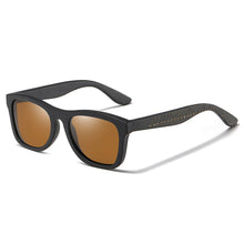 Load image into Gallery viewer, GM Wood Sunglasses Engrave Name Grey Polarized Lens Retro Bamboo Sunglasses  With Gift Box gafas de sol hombre  OEM