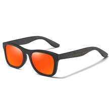 Load image into Gallery viewer, GM Wood Sunglasses Engrave Name Grey Polarized Lens Retro Bamboo Sunglasses  With Gift Box gafas de sol hombre  OEM
