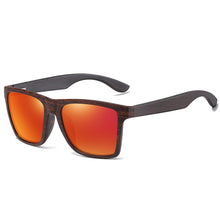 Load image into Gallery viewer, GM Wood Sunglasses Men Women Polarized Rivet Square Sun glasses Brand Designer Real Wood Temple Sunglasses Vintage Glasses