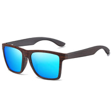 Load image into Gallery viewer, GM Wood Sunglasses Men Women Polarized Rivet Square Sun glasses Brand Designer Real Wood Temple Sunglasses Vintage Glasses