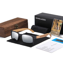 Load image into Gallery viewer, GM Wooden Sunglasses Polarized Men Sports Sun Glasses Outdoors Reflective Eyewear Colorful Mirror Coatin