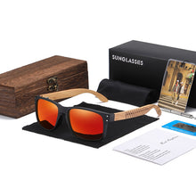 Load image into Gallery viewer, GM Wooden Sunglasses Polarized Men Sports Sun Glasses Outdoors Reflective Eyewear Colorful Mirror Coatin