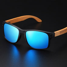 Load image into Gallery viewer, GM Wooden Sunglasses Polarized Men Sports Sun Glasses Outdoors Reflective Eyewear Colorful Mirror Coatin