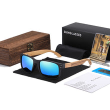 Load image into Gallery viewer, GM Wooden Sunglasses Polarized Men Sports Sun Glasses Outdoors Reflective Eyewear Colorful Mirror Coatin