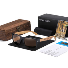 Load image into Gallery viewer, GM Wooden Sunglasses Polarized Men Sports Sun Glasses Outdoors Reflective Eyewear Colorful Mirror Coatin