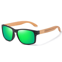 Load image into Gallery viewer, GM Wooden Sunglasses Polarized Men Sports Sun Glasses Outdoors Reflective Eyewear Colorful Mirror Coatin