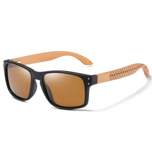 Load image into Gallery viewer, GM Wooden Sunglasses Polarized Men Sports Sun Glasses Outdoors Reflective Eyewear Colorful Mirror Coatin