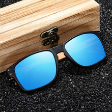 Load image into Gallery viewer, GM Wooden Sunglasses Polarized Men Sports Sun Glasses Outdoors Reflective Eyewear Colorful Mirror Coatin