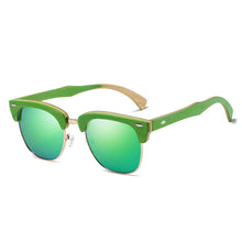 Load image into Gallery viewer, GM-gafas de sol polarizadas hechas a mano, lentes de espejo polarizadas, diseño de marca Popular, para monopatín, de media madera, S034