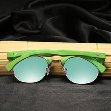 Load image into Gallery viewer, GM-gafas de sol polarizadas hechas a mano, lentes de espejo polarizadas, diseño de marca Popular, para monopatín, de media madera, S034