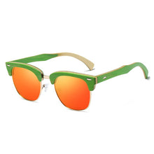 Load image into Gallery viewer, GM-gafas de sol polarizadas hechas a mano, lentes de espejo polarizadas, diseño de marca Popular, para monopatín, de media madera, S034