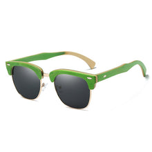 Load image into Gallery viewer, GM-gafas de sol polarizadas hechas a mano, lentes de espejo polarizadas, diseño de marca Popular, para monopatín, de media madera, S034