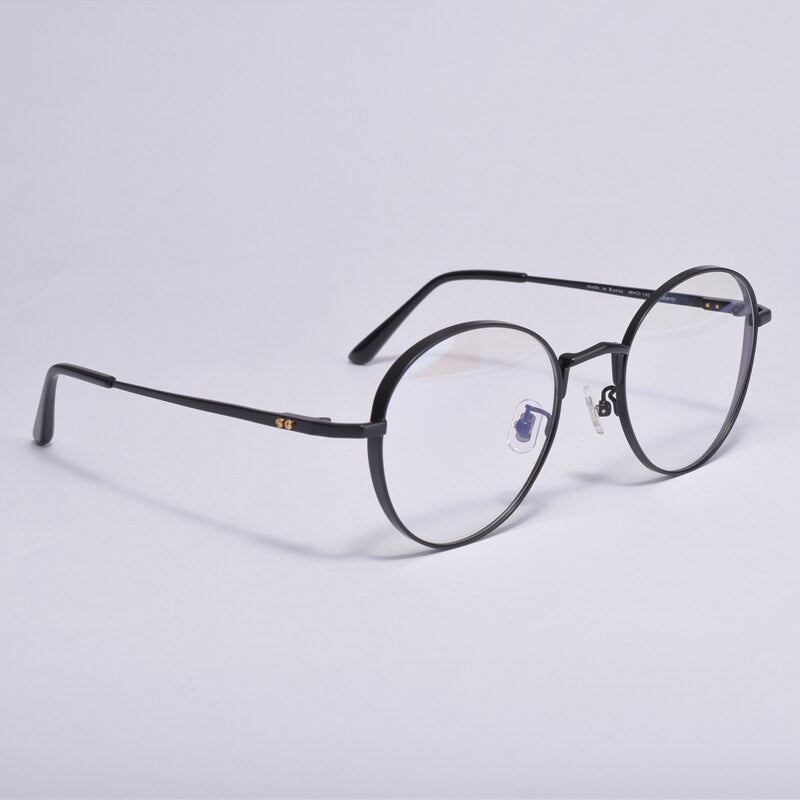 GM glasses Titanium alloy Round women men   Optical  Eyeglasses Frame  GENTLE Liberty Prescription Men Women Reading glasses
