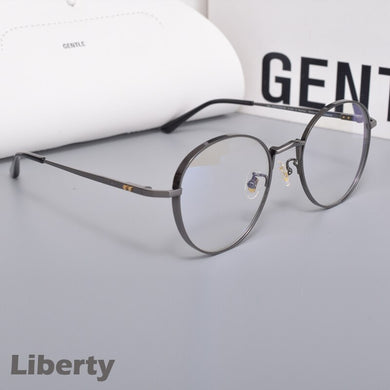 GM glasses Titanium alloy Round women men   Optical  Eyeglasses Frame  GENTLE Liberty Prescription Men Women Reading glasses