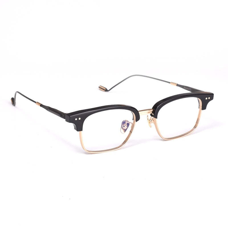 GM titanium metal prescription eyeglasses frames GENTLE Havana Myopia glasses frame women men Reading Glasses frame