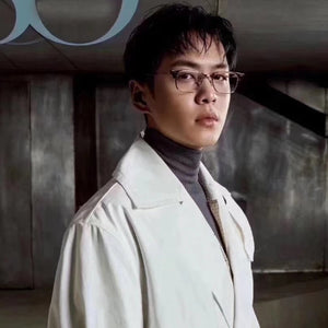 GM titanium metal prescription eyeglasses frames GENTLE Havana Myopia glasses frame women men Reading Glasses frame
