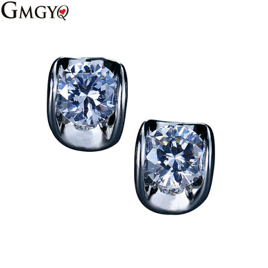 GMGYQ White Goud Koper Champagne Zirkoon Peulen Fashion Oorbellen Voor Vrouwen Elegante Leuke Bruiloften Liefde Koreaanse Oorbel