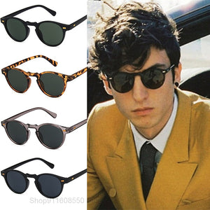 GOZLUGU Selling  Round Lens Transparent Frame Sunglasses Gregory Peck Brand Designer Men's and Women's Sunglasses