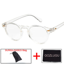 Load image into Gallery viewer, GOZLUGU Selling  Round Lens Transparent Frame Sunglasses Gregory Peck Brand Designer Men&#39;s and Women&#39;s Sunglasses