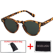 Load image into Gallery viewer, GOZLUGU Selling  Round Lens Transparent Frame Sunglasses Gregory Peck Brand Designer Men&#39;s and Women&#39;s Sunglasses
